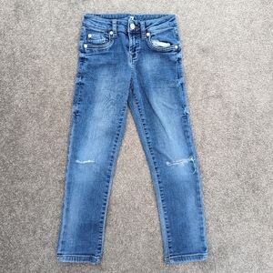 7 for All Mankind white washed distressed jeans size 7